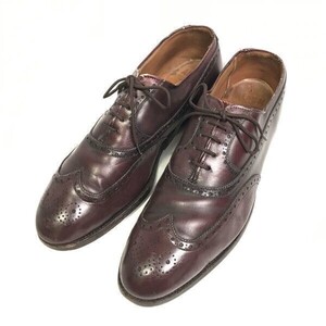 ビンテージモデル☆ALDEN 929 オールデン☆サイズ9 B/D☆26.5～27.0cm☆フルブローグ ウイングチップ ビジネスシューズ☆赤茶△7-83