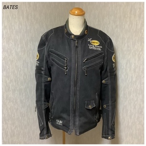 ☆美品☆ BATES ベイツ ライダースジャケット 濃いグレー XL