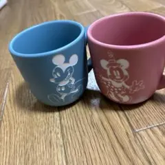 ミッキー＆ミニー マグカップセット 青・ピンク