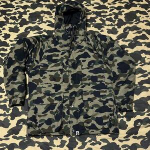 puffer down jacket BAPE ダウンジャケット エイプ A BATHING APE 1st camo green 迷彩