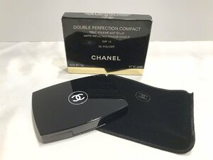 ■【YS-1】 状態良好 ■ シャネル CHANEL ファンデーション ■ ダブル パーフェクション コンパクト #50 POUDRE 15g 【同梱可能商品】■D