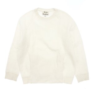 美品◆アクネ ストゥディオズ スウェット プルオーバー 長袖 レディース ホワイト サイズXXS ACNE STUDIOS NIKOLETA FL【AFB32】