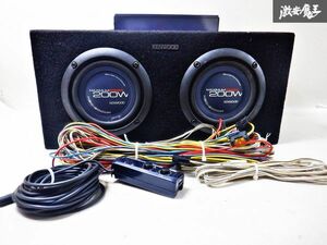 保証付 動作OK KENWOOD ケンウッド サブウーハー ウーファー BOX KSC-600DW ボックスタイプ 200W アンプ付 即納 棚E10