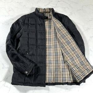 【極美品】BURBERRY BLACK LABEL　バーバリーブラックレーベル ノバチェック キルティングダウンジャケット