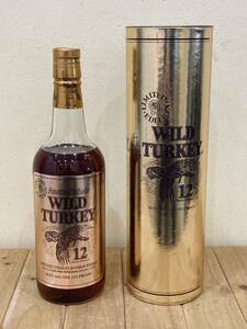 ◆【未開栓】WILD TURKEY ワイルドターキー 12年　ゴールドラベル バーボン ウイスキー 古酒 750ml 50.5% 保管品◆