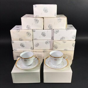 FG0126-53-3-4 Noritake ノリタケ カップ＆ソーサー 洋食器 金彩 コンドル W16cm(ソーサー) 口径9cm H7.5cm(カップ) 140サイズ