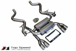 BMW M3 (E90/E92/E93)用マフラー (ポリッシュテール) (USAメーカー Top Speed トップスピード製) 新品送料無料