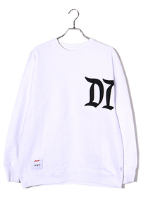 23SS WTAPS ダブルタップス SIZE:2 DESIGN 02 / SWEATER / COTTON. DSQD クルーネック スウェットシャツ トレーナー WHITE ホワイト 231ATD