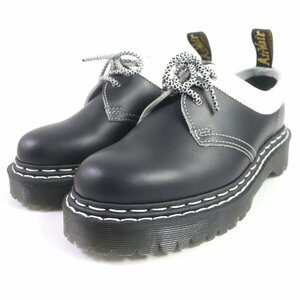 未使用品□Dr.Martens ドクターマーチン 1461 BEX DS レザー ホワイトステッチ 3ホール レースアップシューズ ブラック ホワイト 5