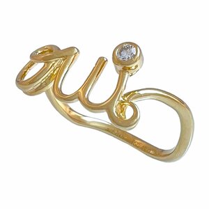 Christian Dior　クリスチャンディオール　リング　アムール　ダイヤ　750　K18　YG　49　指輪