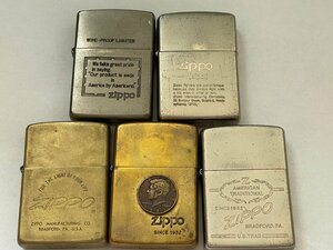 本体のみ　1988,89,90,91年　イタリック体　5点セット　ZIPPO　USED現状品