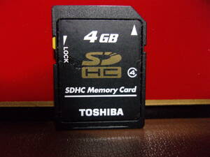 (同包発送不可) TOSHIBA SD/HD カード ４GB