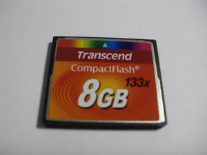 8GB　CFカード　Transcend　フォーマット済み　メモリーカード　コンパクトフラッシュ