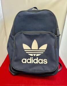 ☆[アディダス] バッグ バックパック リュック デイパック BACKPACK CLASSIC TREFOIL (ネイビー) [並行輸入品]　中古☆