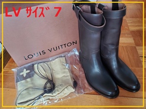 ブーツ ショートブーツ 7 ( 25.5 25 ) 黒 高級ブーツ LV ルイヴィトン メンズ ポインテッドトゥ 美品 LOUIS VUITTON