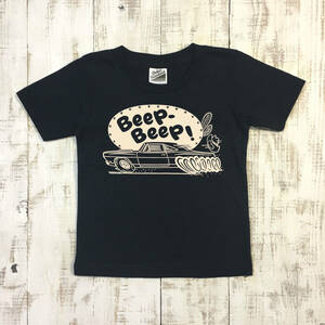 ■DESERT RUNNER Tシャツ■140サイズ（ネイビーxナチュラル）モパ－　ロ－ドランナ－ PLYMOUTH ROADRUNNER MOPAR