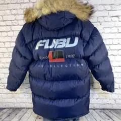 FUBU フブ　激レア　リバーシブルダウンジャケット　90s デカロゴ