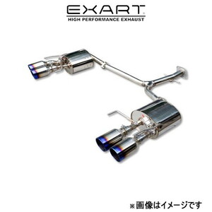 エクスアート iVSC マフラー マークX GRMN DBA-GRX133改 EA01-TY111-T EXART スポーツマフラー
