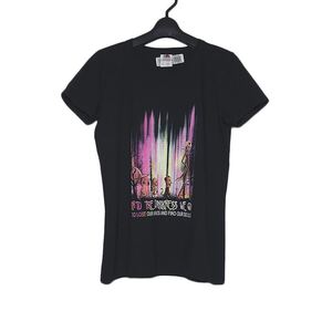 新品 tシャツ FRUIT OF THE LOOM レディース プリントTシャツ 黒色 半袖 Sサイズ トップス ティーシャツ INTO THE DARKNESS