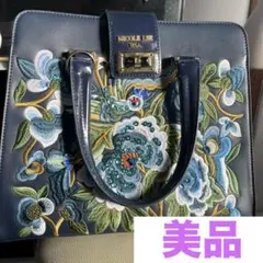 【美品】Nicole Lee 刺繍バッグ　ニコールリー袋付き