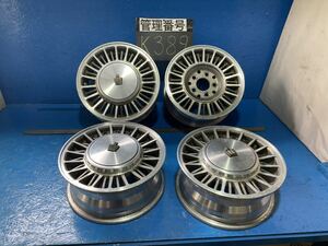 〈K389〉ホイール4本セット　TOYOTA Crown Royal saloon 14インチ5.5J オフセット＋27 PCD5H114.5 ハブ66mm ボルト穴19mm 1本キャップ無