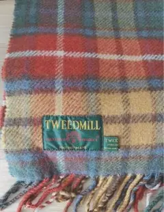 90s tweedmill製 ウールマフラー ツイードミル