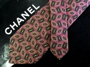 ♪今週の特売980円～♪3422♪良品【CHANEL】シャネル【カード 菱形 デザイン 柄】ネクタイ♪