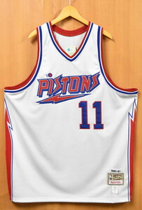 展示品 ビッグ mitchell&ness HARDWOOD CLASSICS NBA Detroit Pistons ボブ・マカドゥー バスケタンク 2XL相当 新品(39275