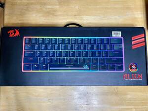 【ほぼ未使用】Redragon K605 エイリアン ジャイアント メカニカル ゲーミング キーボード 超ビッグ 61キー & Outemu レッドスイッチ RGB