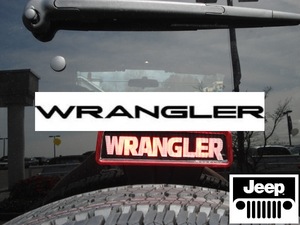 ジープ ラングラー 3rd ブレーキ ライト シール WRANGLERロゴ Jeep