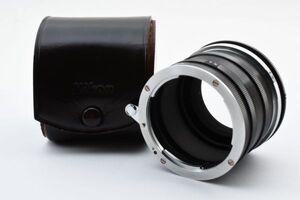 RE0191◆Nikon ニコン 接写用 中間リング EXTENSION TUBE K1～K5 革ケース付