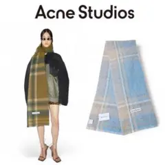 【正規品】Acne Studios アクネ スカーフ マフラー モヘア ブルー