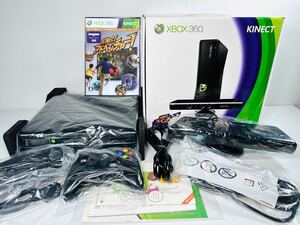 美品 動作品 Microsoft XBOX 360 S 4GB 本体 Model 1439 KINECT BUNDLE KINECT アドベンチャー！ソフト+箱付セット XBOX360S