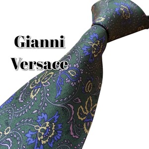 ★Gianni Versace★　ジャンニベルサーチ　カーキ系　総柄　日本製