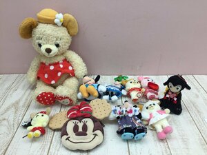 ◇ディズニー 《大量セット》ミッキー ミニー ぬいぐるみバッジ カドリーベア ぬいぐるみほか 10点 1L278 【80】