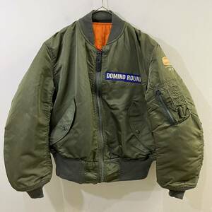 ALPHA INDUSTRIES USA製 山崎まさよし 1998~1999s ドミノツアー リバーシブル フライトジャケット スタッフ用 希少【送料一律/同梱可能】A