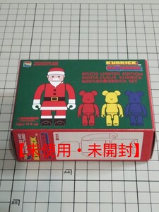 【未使用・未開封】2001年 NO.WCC13×100％BE@RBRICK NO.00HALF 1・2・3サンタクロースKUBRICK＆50％BE@RBRICKセット