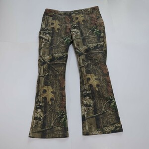 ☆美品　MOSSY OAK モッシーオーク　カモフラ　ハンティング柄　パンツ　レディース　メンズにも　迷彩　ストレッチ　カモフラージュ