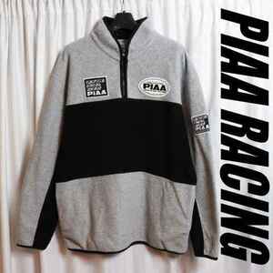 希少！レーシング ピア RACING PIAA モータースポーツ ハーフジップ！フリースジャケットS ライディングジャケット インナーパーカー120205