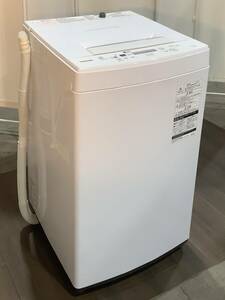 M401【中古・現状品】 TOSHIBA 東芝　全自動洗濯機 AW-45M7　4.5kg 2019年製 動作確認済み