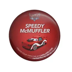 Disney ディズニー カーズランド 缶バッジ Speedy McMuffler 缶バッジ 輸入雑貨 ピンバッジ 缶バッチ brooch-5912