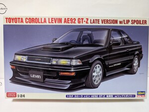 ハセガワ LIMTED EDITION 限定品 トヨタ カローラ レビン AE92 GT-Z 後期型 w/リップスポイラー 未開封 未組立てです