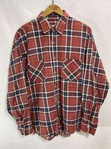 ■ ジョ二オ着? ビンテージ USA製 The Highlander Flannel BY BUD BERMA ハイランダーフランネル チェック柄 プリントネル 長袖シャツ XL■