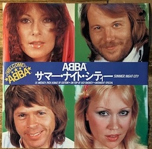 ●7inch.レコード//サマー・ナイト・シティー/ABBA/アバ/1978年//ぴったりジャストサイズ未使用外袋入り