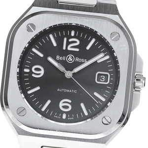 ベル＆ロス Bell＆Ross BR05A-BL-ST/SST BR05 ブラックスチール デイト 自動巻き メンズ 良品 保証書付き_843567