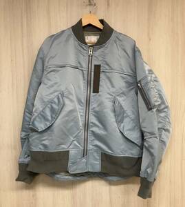 sacai サカイ【22-02785m 】NYLON TWILL blouson ブルゾン 【3】ブルーグレー系 メンズ アウター 【日本製】ラグジュアリー