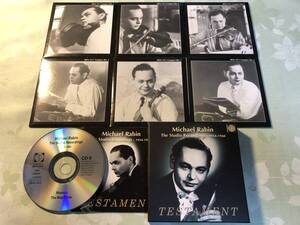 英盤TESTAMENT・SBT6 1471☆マイケル・レビン(ヴァイオリン)スタジオ録音集1954-1960(6CD)☆ガリエラ/ボールト(指揮)フィルハーモニア管,他