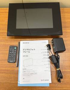 【通電のみ確認済み】SONY ソニー S-Frame デジタルフォトフレーム DPF-D92 ブラック 9型 中古 現状品