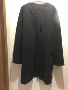 Provador リップルストレッチノーカラーコートqvc*LL 黒