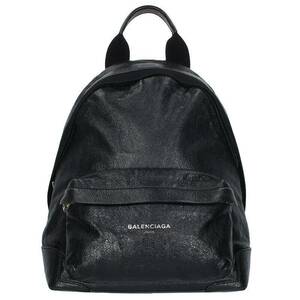 バレンシアガ BALENCIAGA 409010 ロゴプリントレザーバックパック 中古 SB01